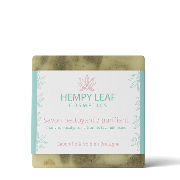 Savon Nettoyant/Purifiant Hempy Leaf pour Peaux Mixtes à Grasses - Hempy Leaf